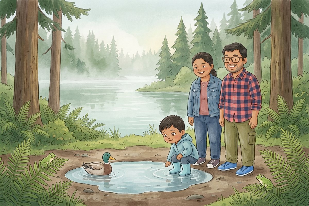 Illustration for The Morning the Lake Said Hello