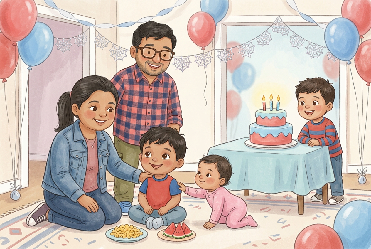 Illustration for A Day of Spiders and Smiles